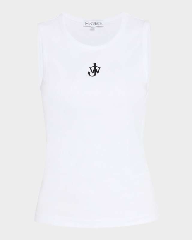 Anchor Embroidered Tank Top